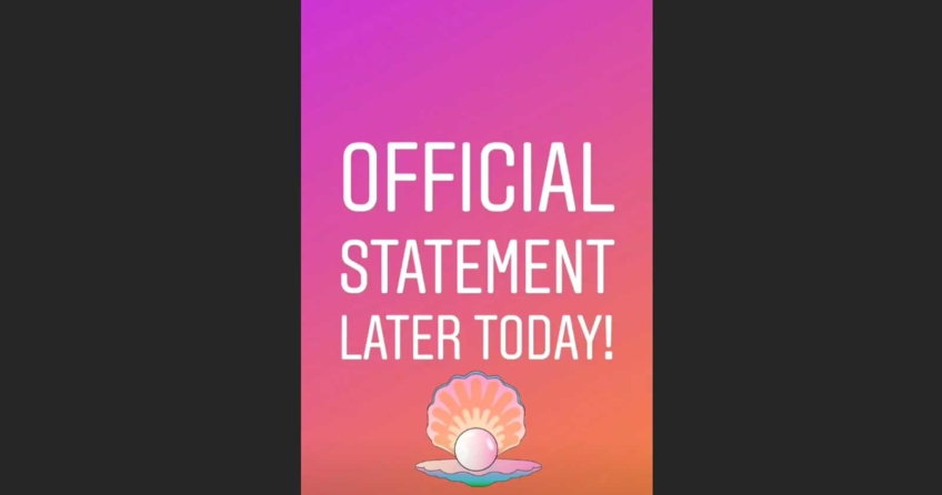 Am Dienstag kündigt Swimtails in einer Instagram-Story ein offizielles Statement an.