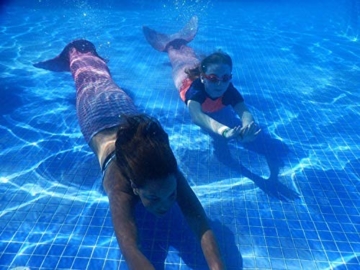 Erwachsene Kids Meerjungfrau Flossen Schwanz Schwimmflosse Monoflosse Schwimmen 